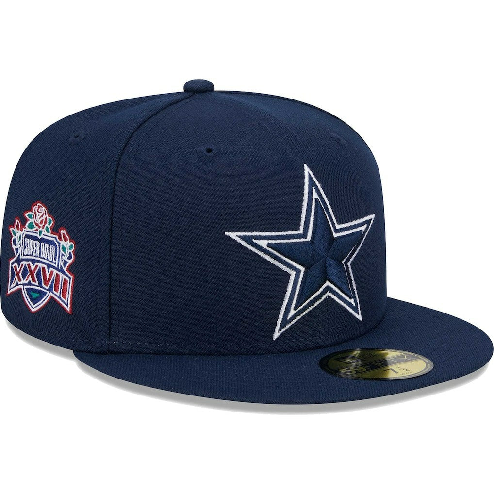 Dallas Cowboys New Era Main Patch 59FIFTY Fitted Hat Navy | NFL