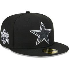 Dallas Cowboys New Era Main Patch 59FIFTY Fitted Hat Black | NFL