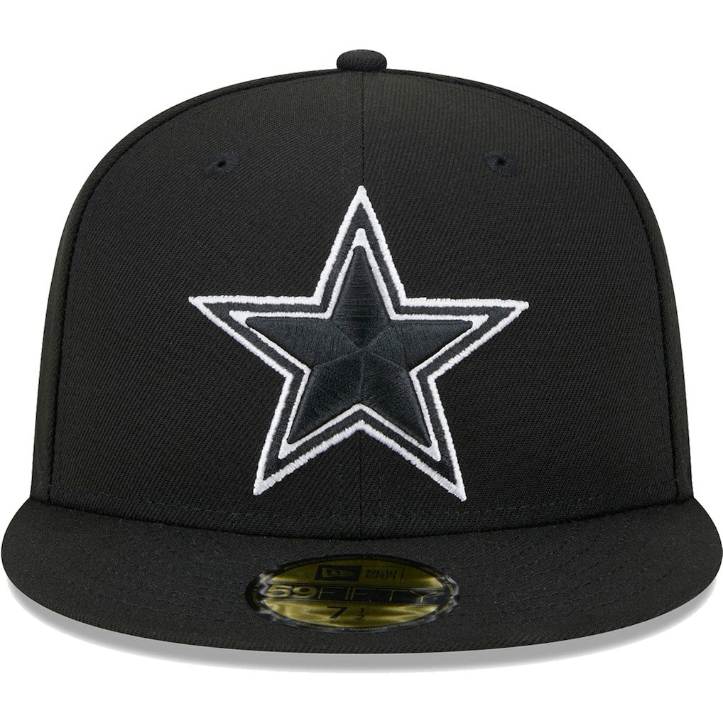 Dallas Cowboys New Era Main Patch 59FIFTY Fitted Hat Black | NFL