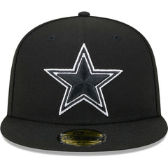 Dallas Cowboys New Era Main Patch 59FIFTY Fitted Hat Black | NFL
