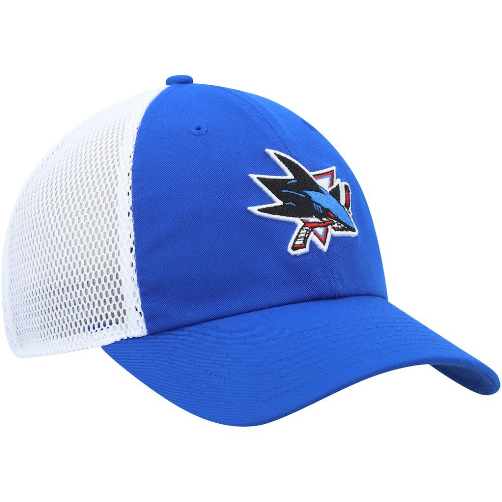 San Jose Sharks adidas Color Pop Trucker Adjustable Hat - Blue - NHL