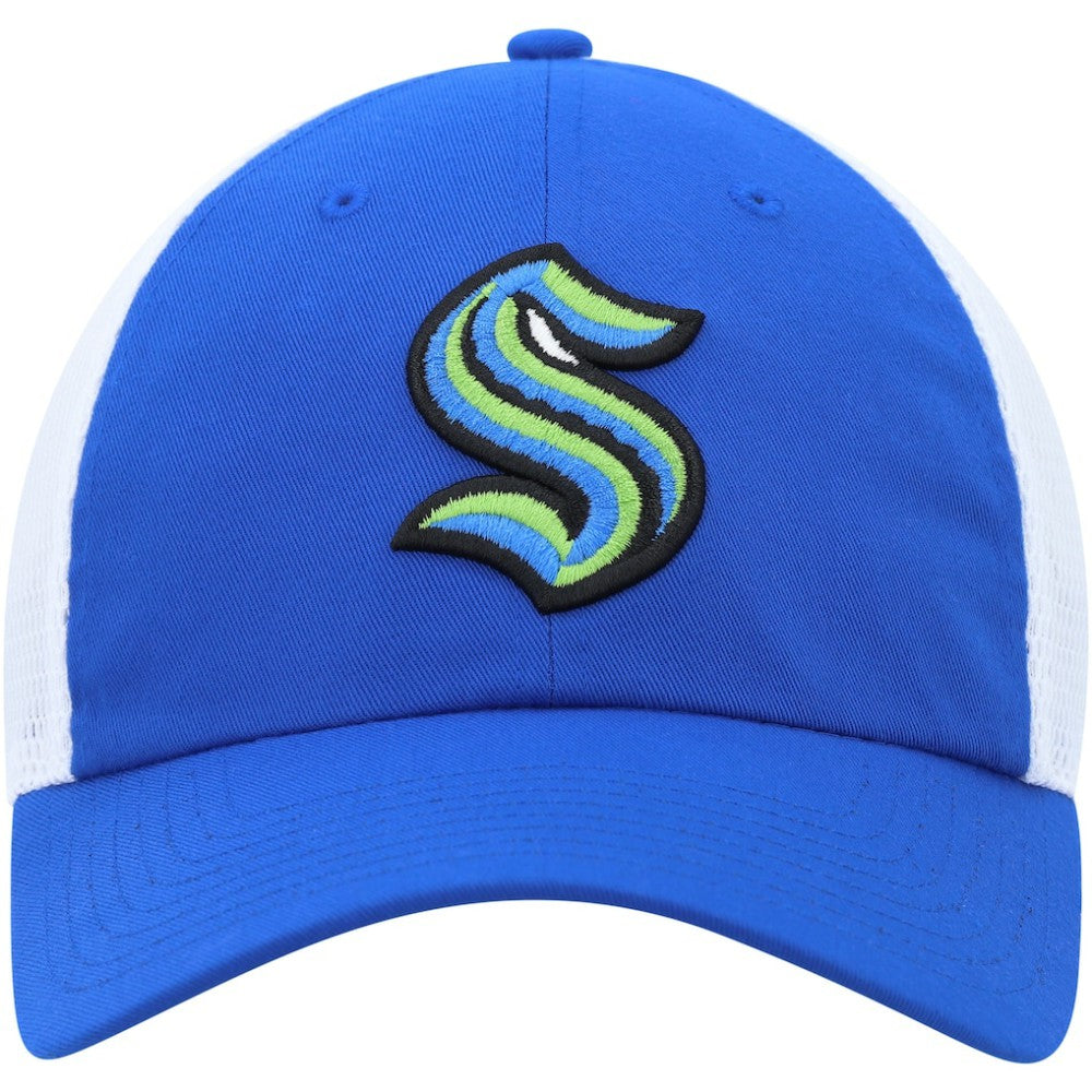 Seattle Kraken adidas Color Pop Trucker Adjustable Hat - Blue - NHL