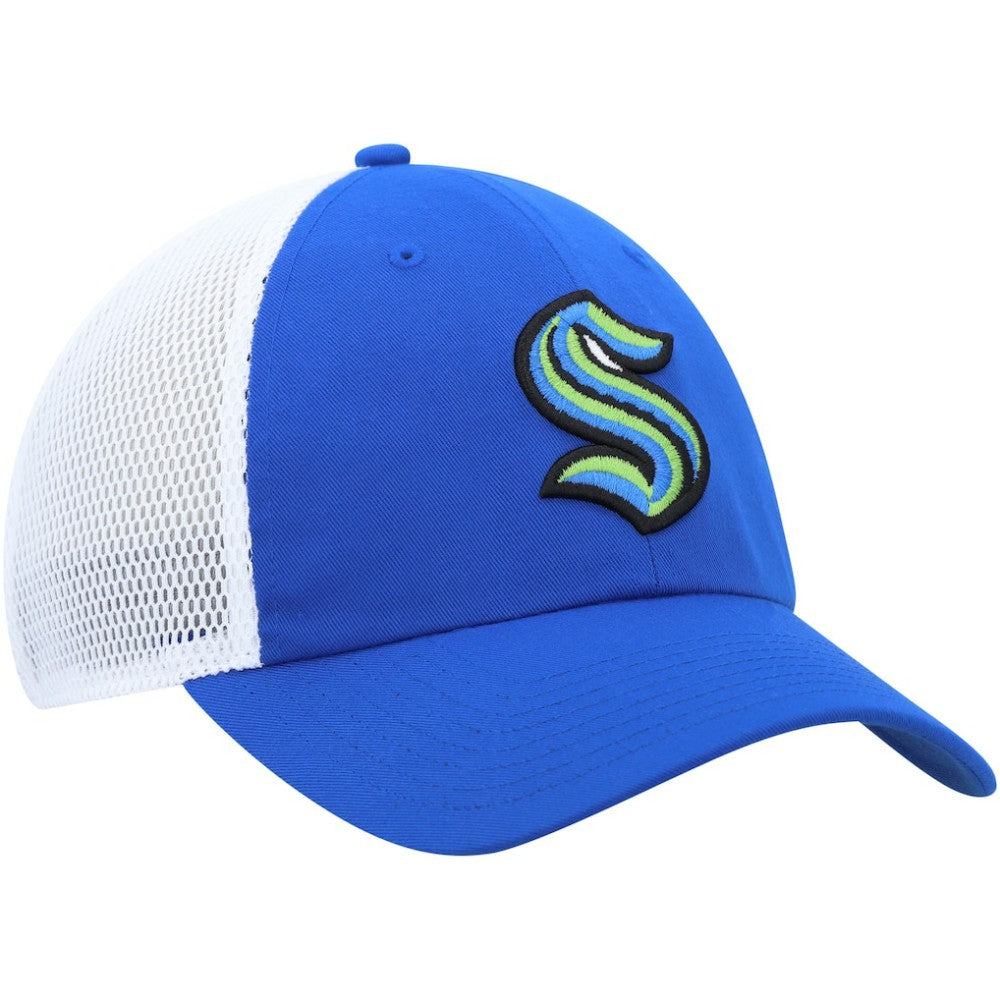 Seattle Kraken adidas Color Pop Trucker Adjustable Hat - Blue - NHL