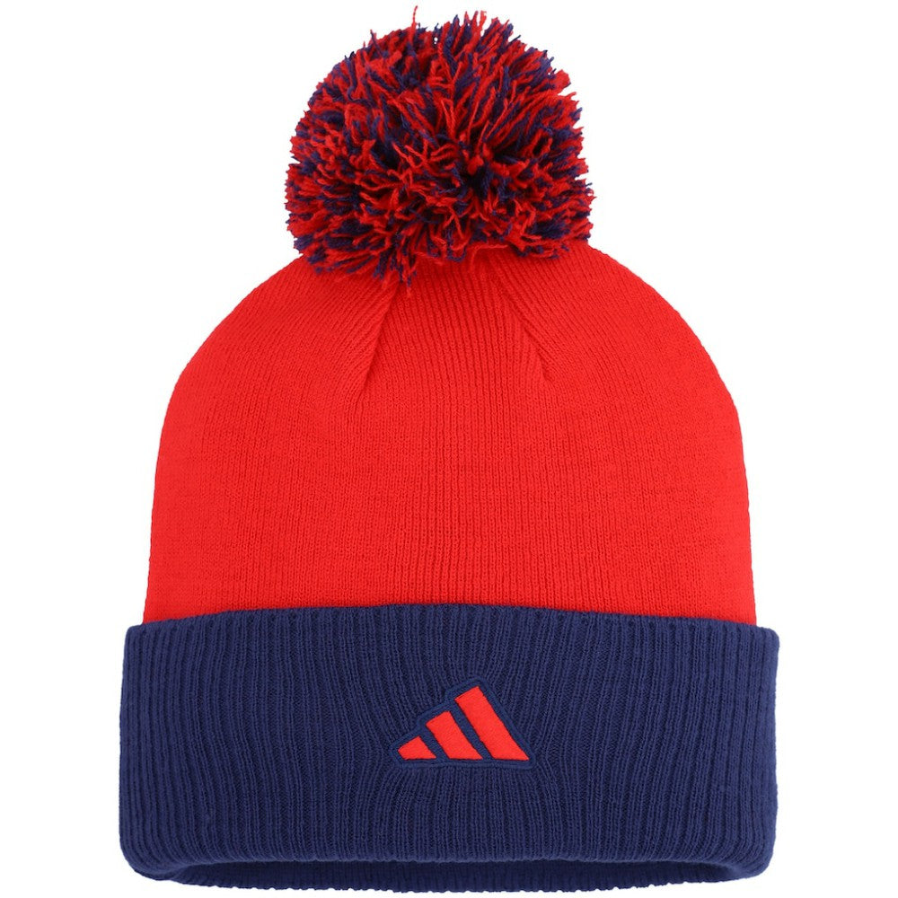 Washington Capitals adidas Women's Laurel Cuffed Knit Hat with Pom - Red - NHL