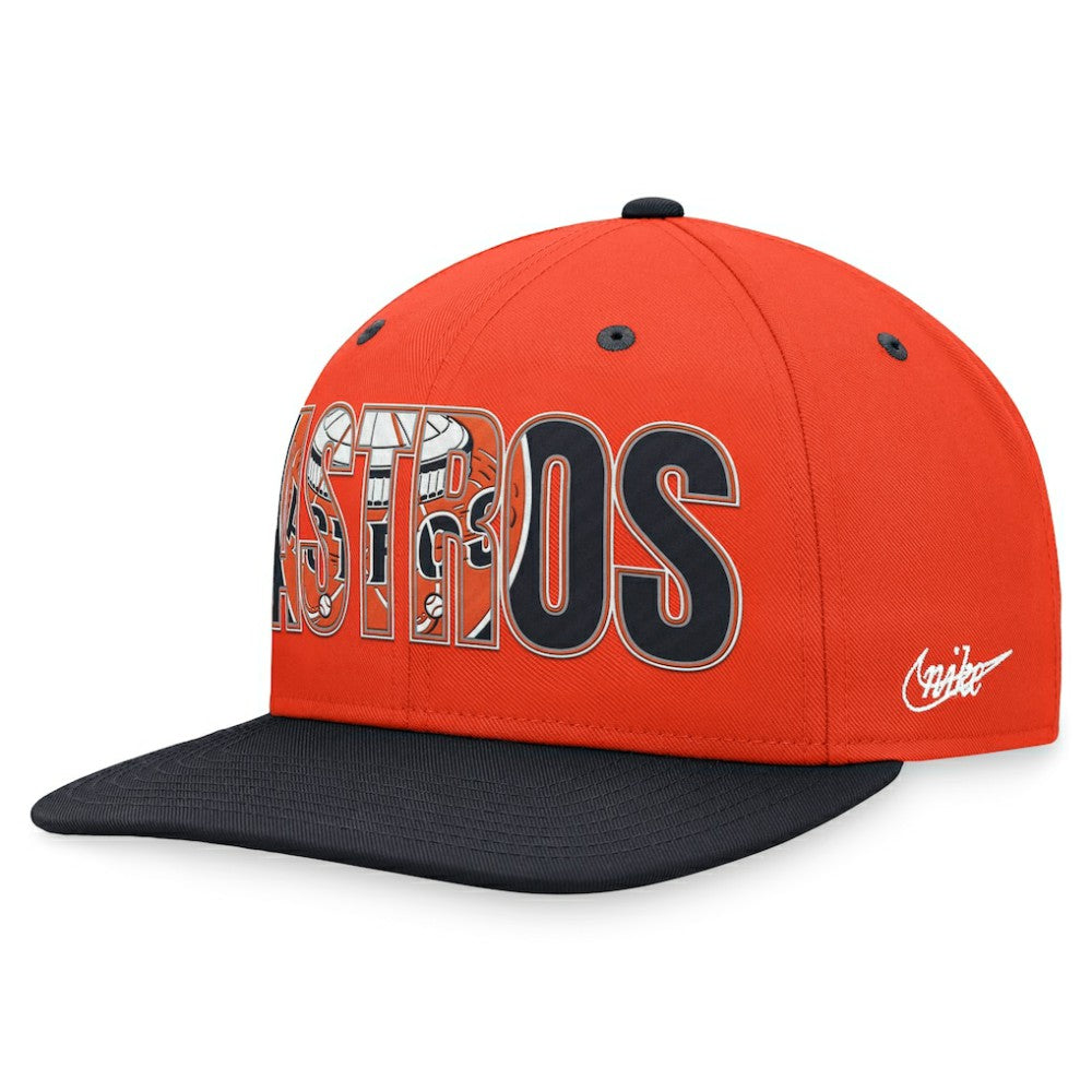Houston Astros Nike Cooperstown Collection Pro Snapback Hat - MLB