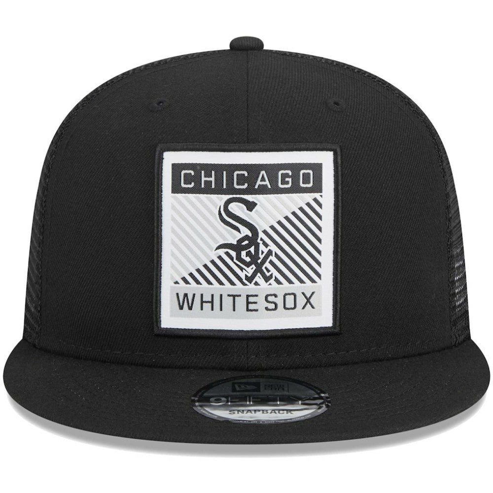 Chicago White Sox New Era Scratch Squared Trucker 9FIFTY Snapback Hat - MLB