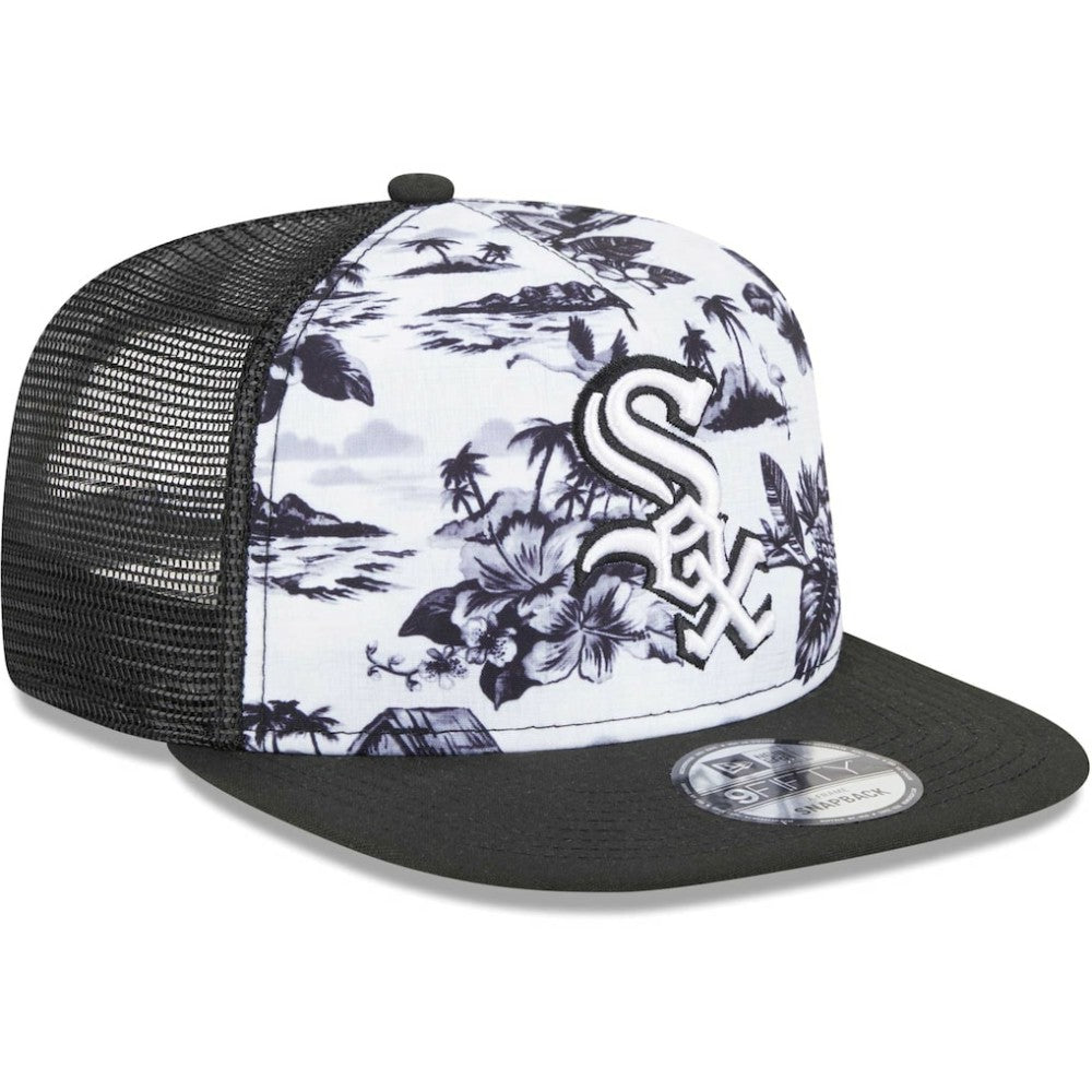 Chicago White Sox New Era Vacay 2.0 A-Frame Trucker 9FIFTY Snapback Hat - MLB