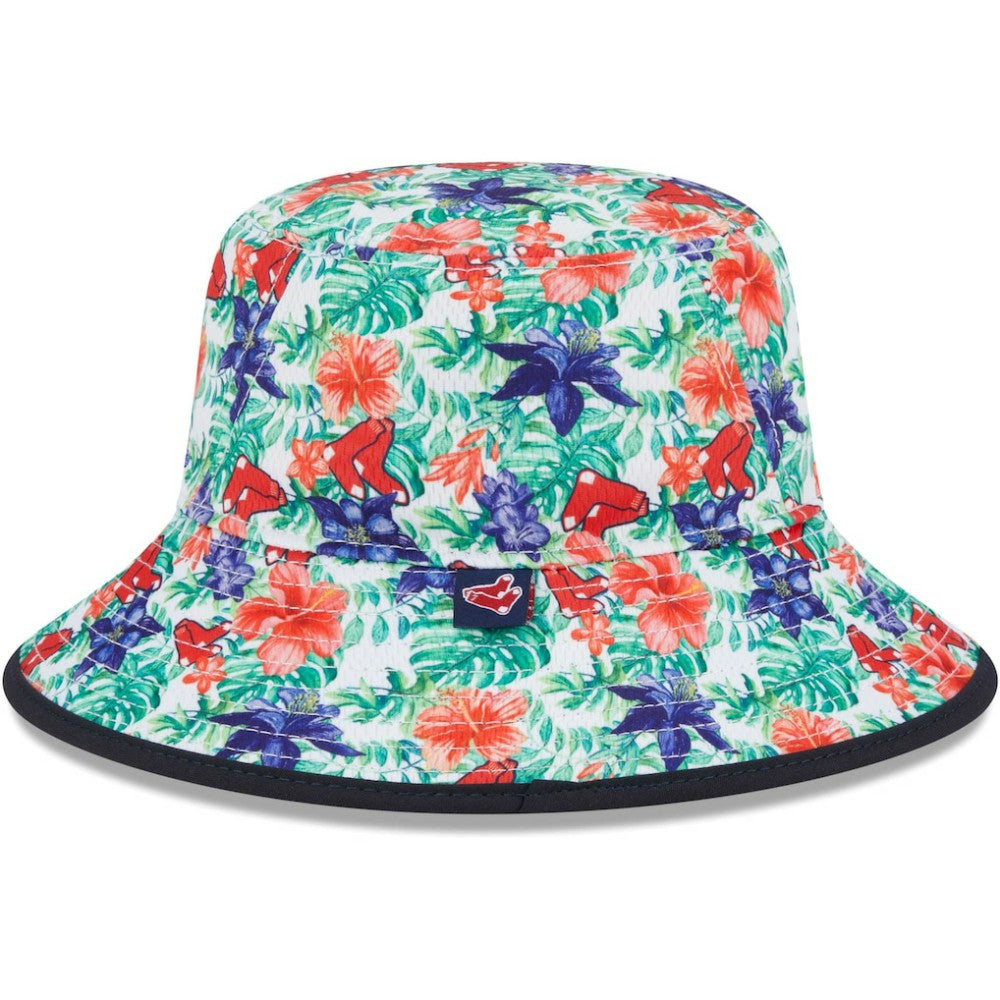 Boston Red Sox New Era Tropic Floral Bucket Hat Hats - MLB
