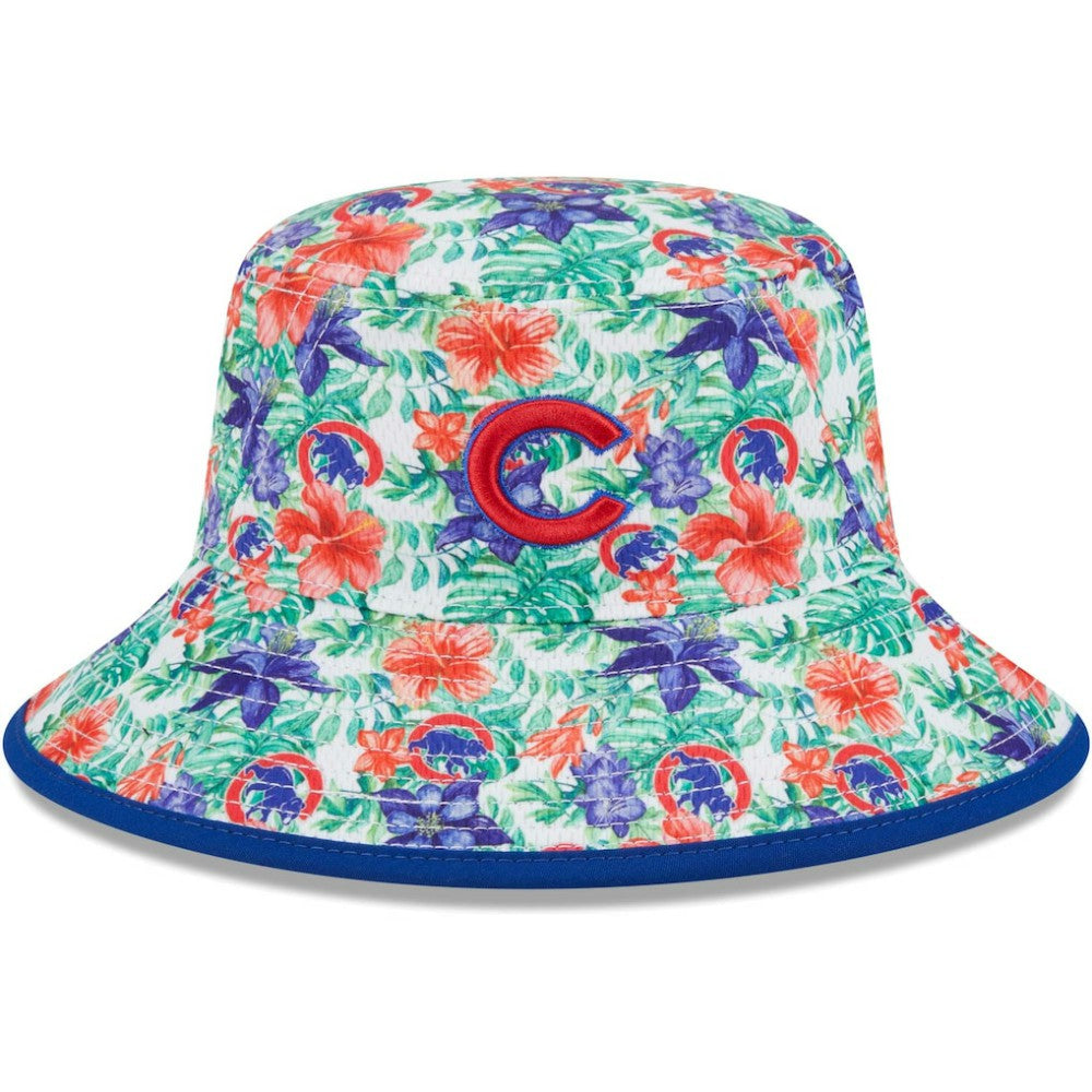 Chicago Cubs New Era Tropic Floral Bucket Hat Hats - MLB