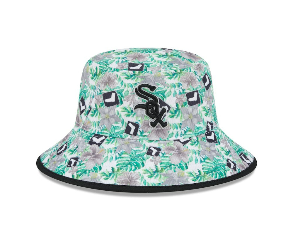 Chicago White Sox New Era Tropic Floral Bucket Hat Hats - MLB