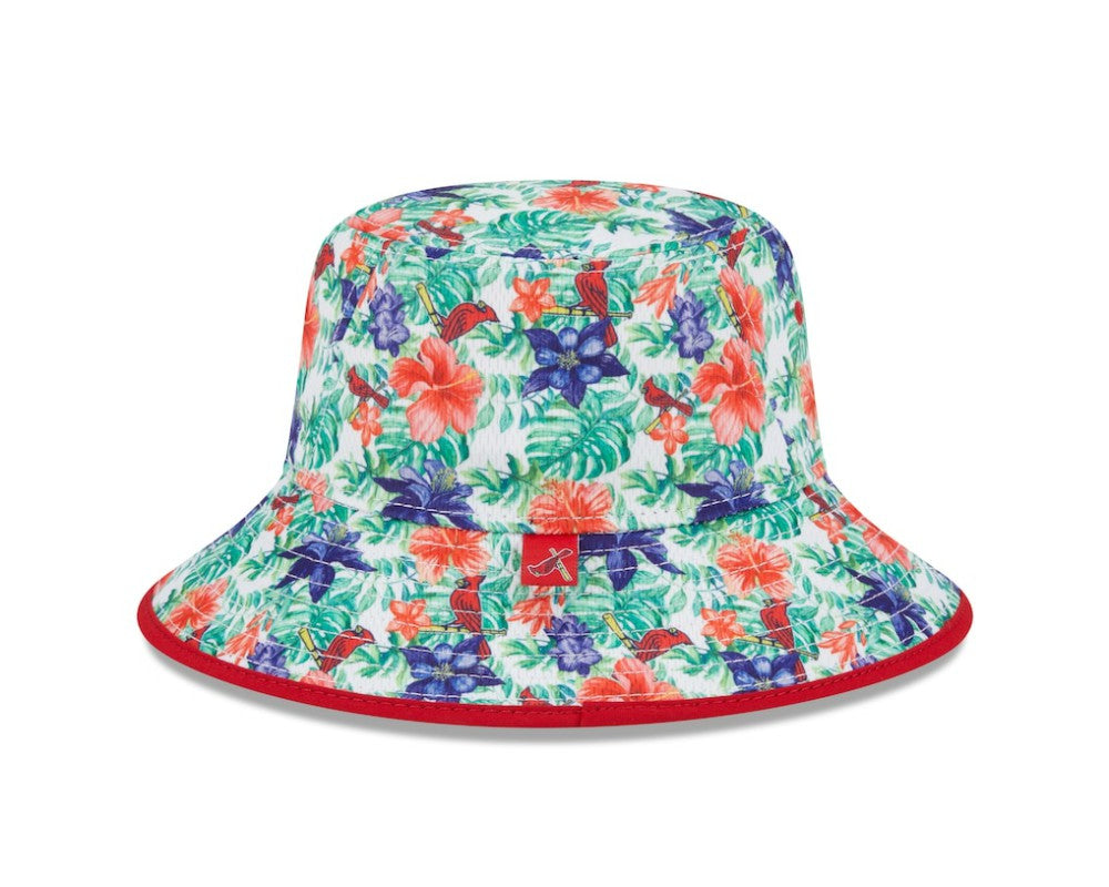 St. Louis Cardinals New Era Tropic Floral Bucket Hat Hats - MLB