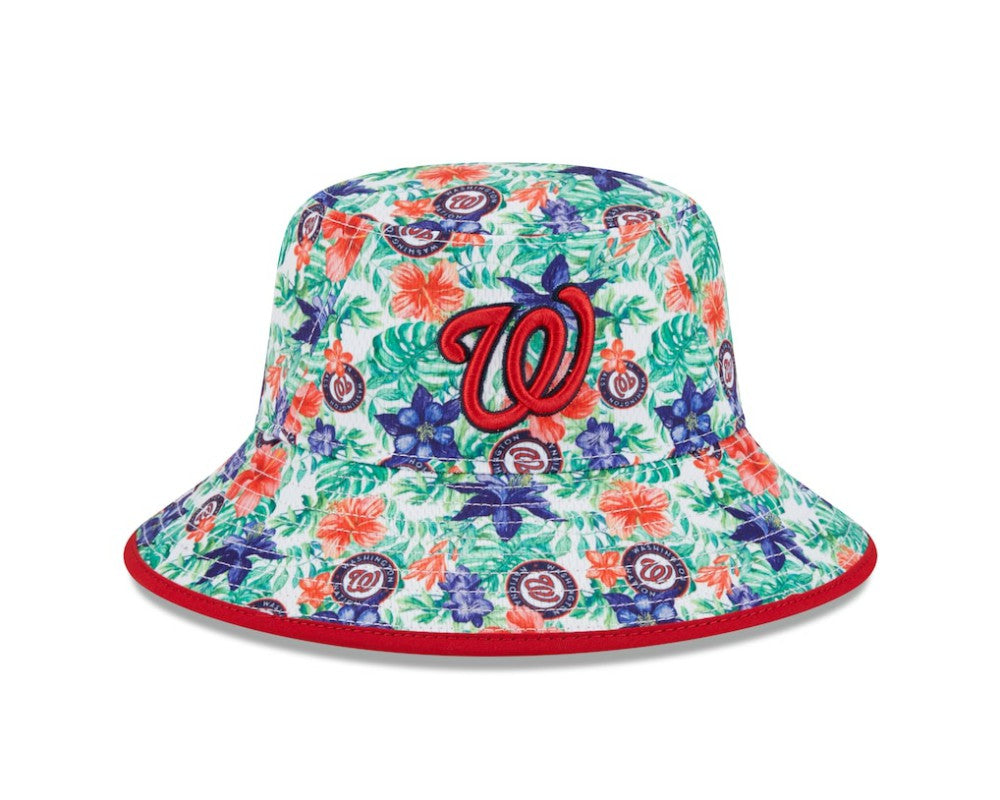 Washington Nationals New Era Tropic Floral Bucket Hat Hats - MLB