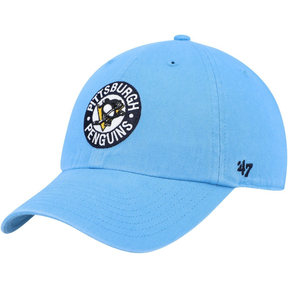 Pittsburgh Penguins '47 Clean Up Adjustable Hat - Light Blue - NHL