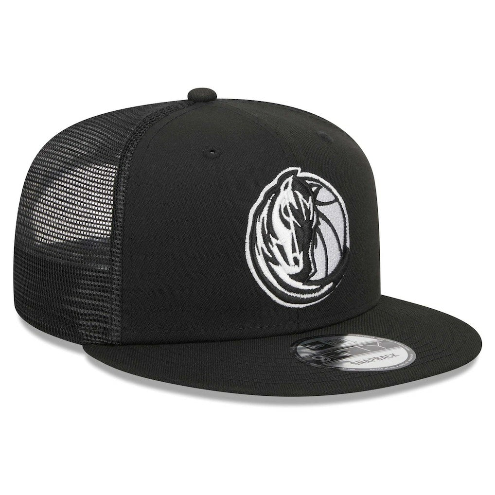 Dallas Mavericks 9FIFTY Snapback Trucker Hat Black - NBA