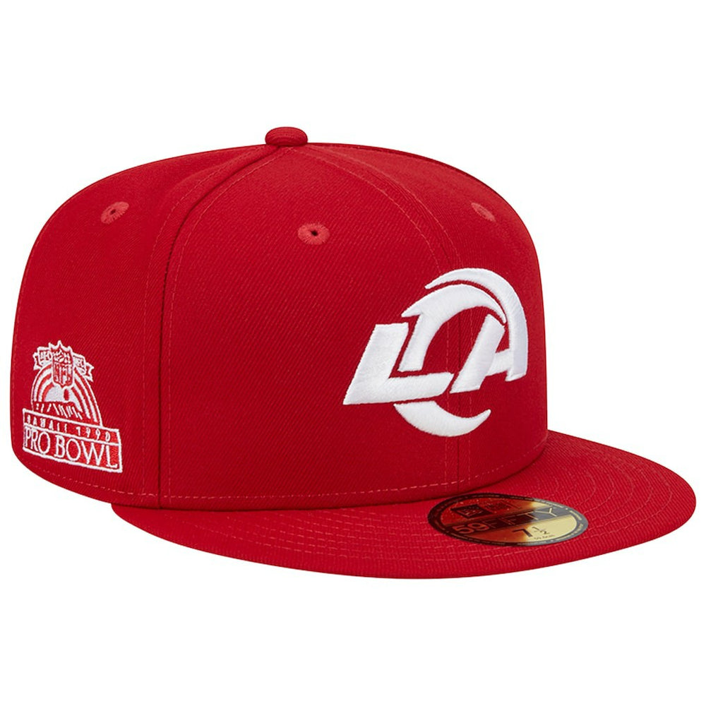 Los Angeles Rams New Era 1990 Hawaii Pro Bowl Main Patch 59FIFTY Fitted Hat Scarlet | NFL