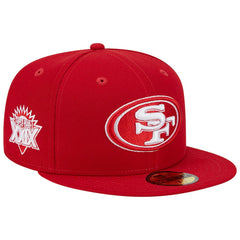 San Francisco 49ers New Era Super Bowl XXIX Main Patch 59FIFTY Fitted Hat Scarlet | NFL