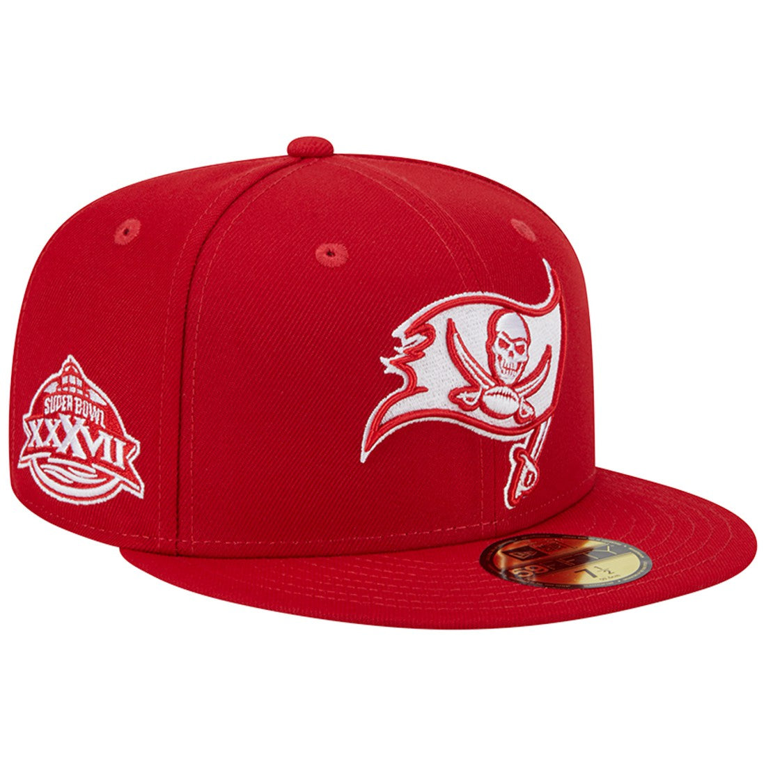 Tampa Bay Buccaneers New Era Super Bowl XXXVII Main Patch 59FIFTY Fitted Hat Scarlet | NFL