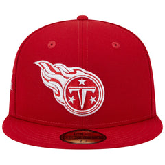 Tennessee Titans New Era 15 Years Main Patch 59FIFTY Fitted Hat Scarlet | NFL