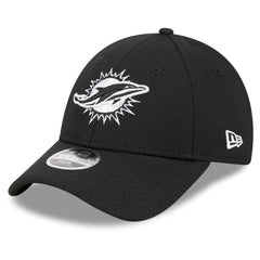 Miami Dolphins New Era Youth Main B-Dub 9FORTY Adjustable Hat Black | NFL