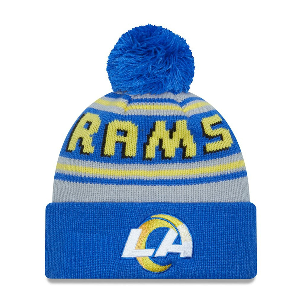 Los Angeles Rams New Era Main Cuffed Knit Hat with Pom Royal | NFL