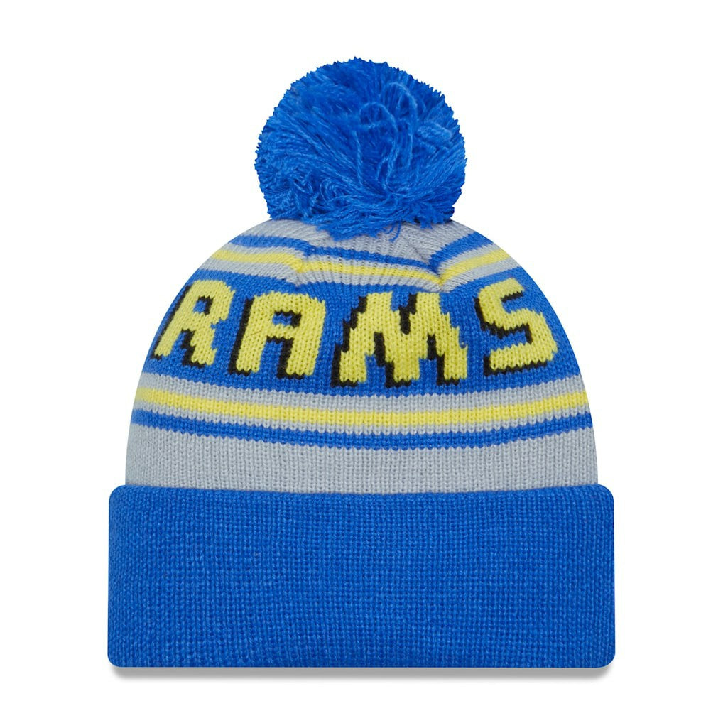 Los Angeles Rams New Era Main Cuffed Knit Hat with Pom Royal | NFL