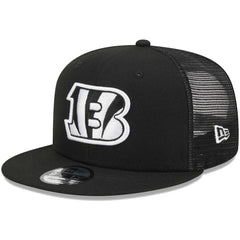 Cincinnati Bengals New Era Main Trucker 9FIFTY Snapback Hat Black | NFL