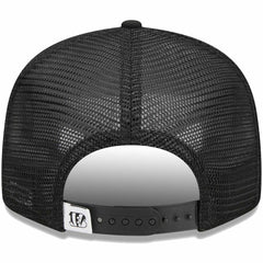 Cincinnati Bengals New Era Main Trucker 9FIFTY Snapback Hat Black | NFL