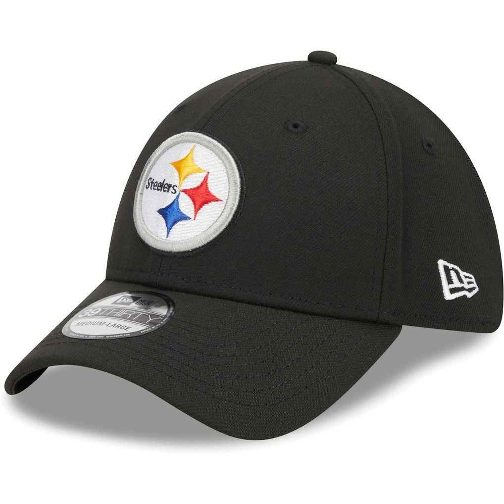 Pittsburgh Steelers New Era Main 39THIRTY Flex Hat Black | NFL