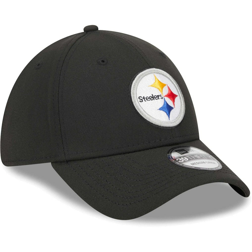 Pittsburgh Steelers New Era Main 39THIRTY Flex Hat Black | NFL