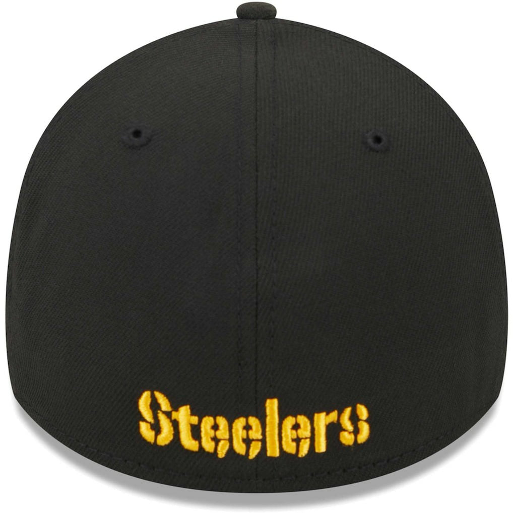 Pittsburgh Steelers New Era Main 39THIRTY Flex Hat Black | NFL