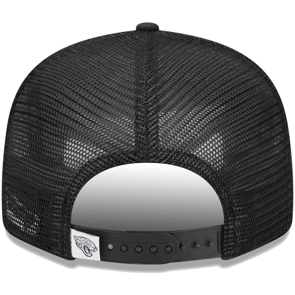 Jacksonville Jaguars New Era Main Trucker 9FIFTY Snapback Hat Black | NFL