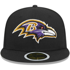 Baltimore Ravens New Era Youth Main 59FIFTY Fitted Hat Black | NFL