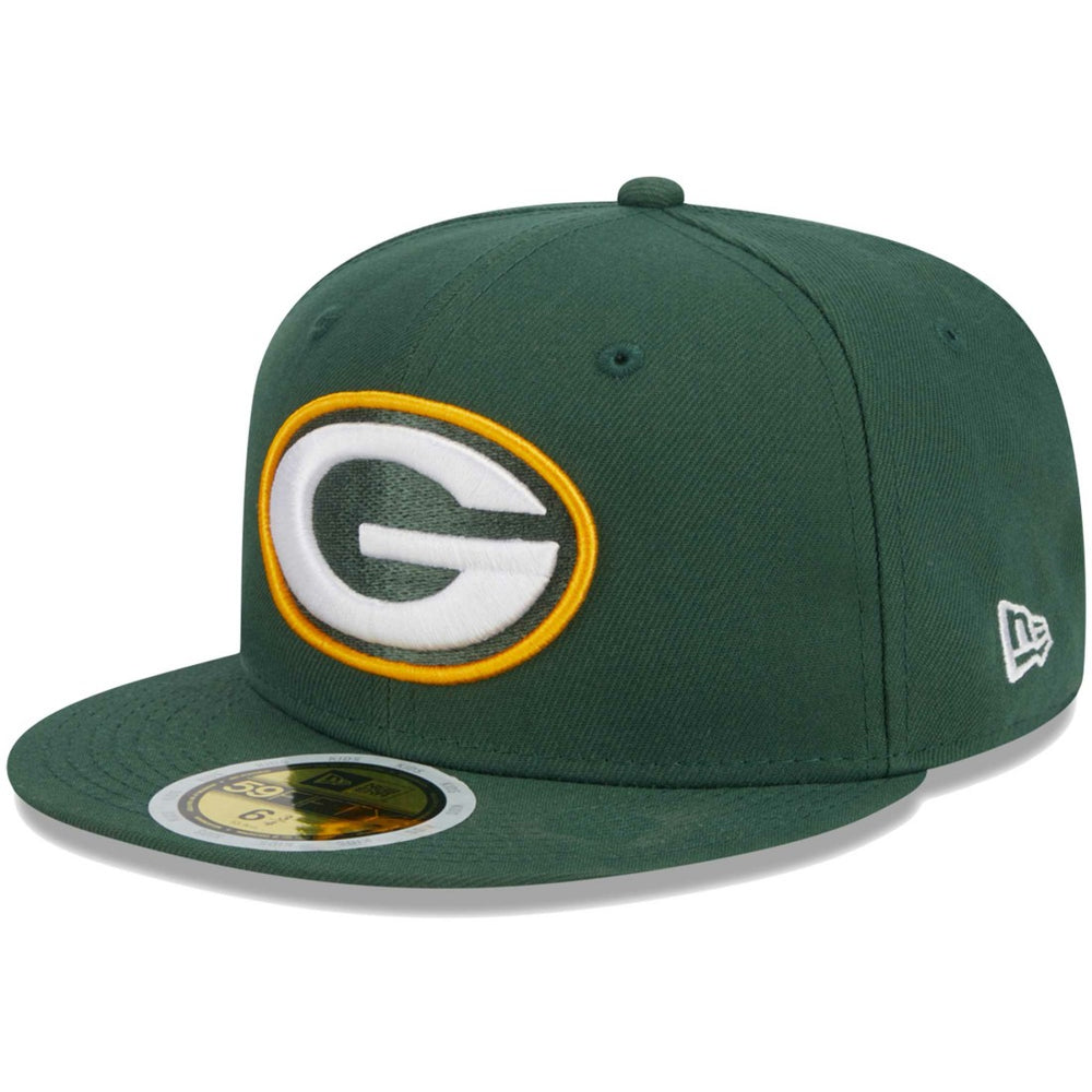 Green Bay Packers New Era Youth Main 59FIFTY Fitted Hat Green | NFL