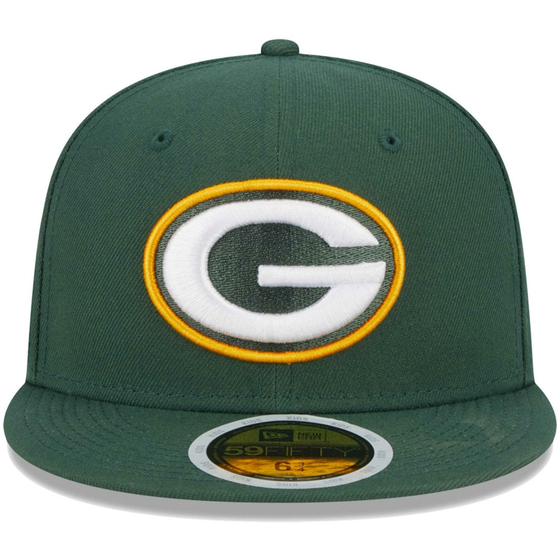 Green Bay Packers New Era Youth Main 59FIFTY Fitted Hat Green | NFL