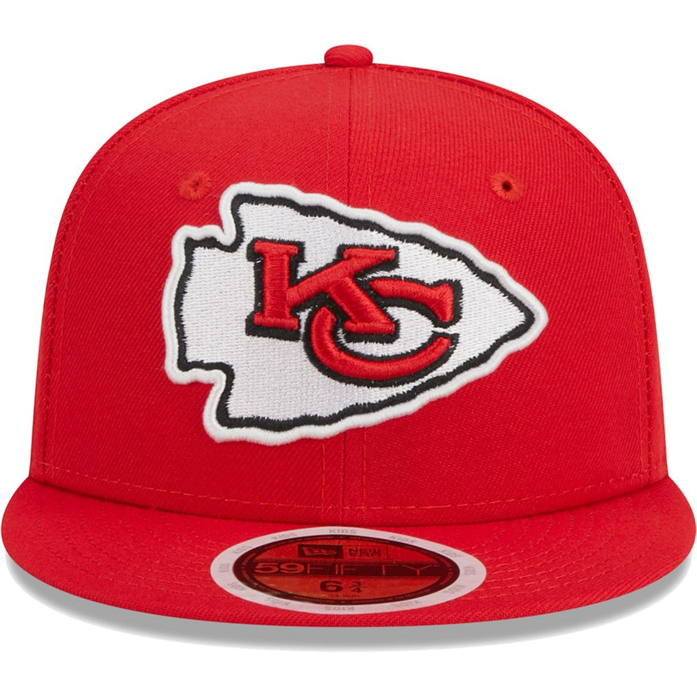 Kansas City Chiefs New Era Youth Main 59FIFTY Fitted Hat Red | NFL