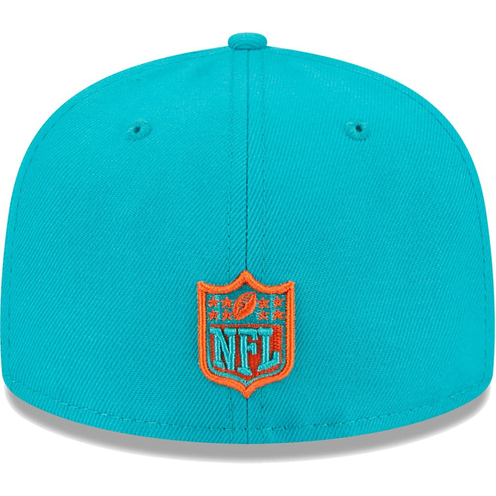 Miami Dolphins New Era Youth Main 59FIFTY Fitted Hat Aqua | NFL