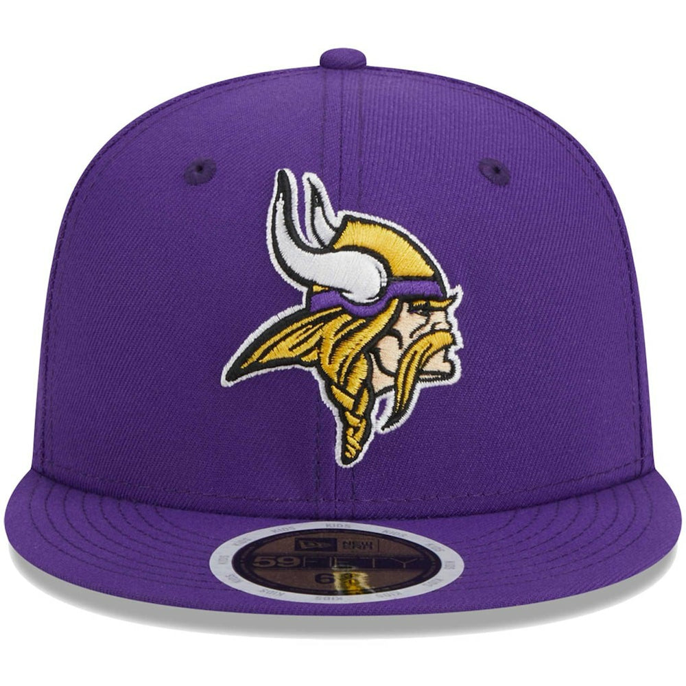 Minnesota Vikings New Era Youth Main 59FIFTY Fitted Hat Purple | NFL