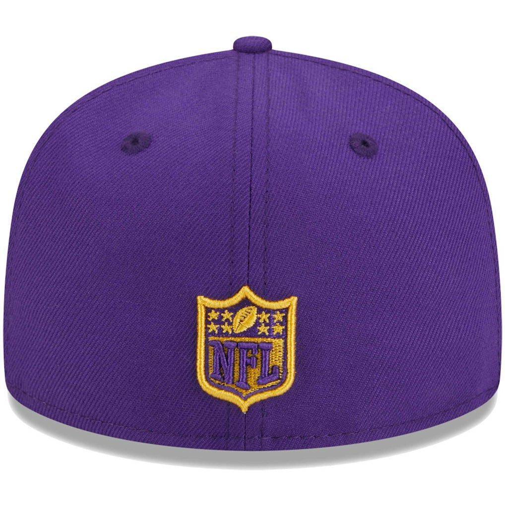 Minnesota Vikings New Era Youth Main 59FIFTY Fitted Hat Purple | NFL