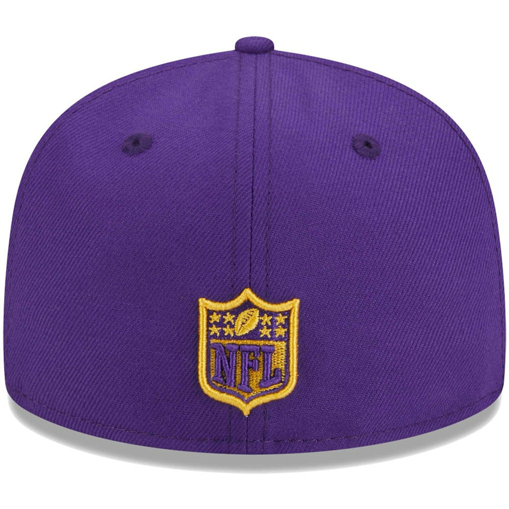 Minnesota Vikings New Era Youth Main 59FIFTY Fitted Hat Purple | NFL