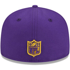 Minnesota Vikings New Era Youth Main 59FIFTY Fitted Hat Purple | NFL