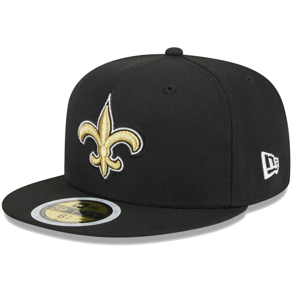 New Orleans Saints New Era Youth Main 59FIFTY Fitted Hat Black | NFL