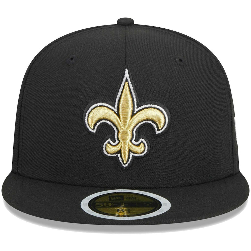 New Orleans Saints New Era Youth Main 59FIFTY Fitted Hat Black | NFL