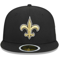 New Orleans Saints New Era Youth Main 59FIFTY Fitted Hat Black | NFL