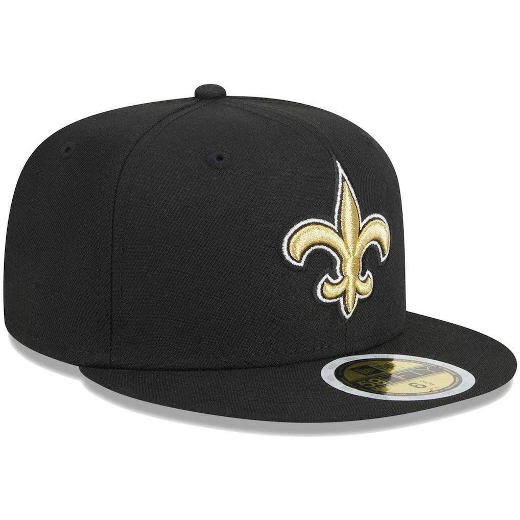 New Orleans Saints New Era Youth Main 59FIFTY Fitted Hat Black | NFL