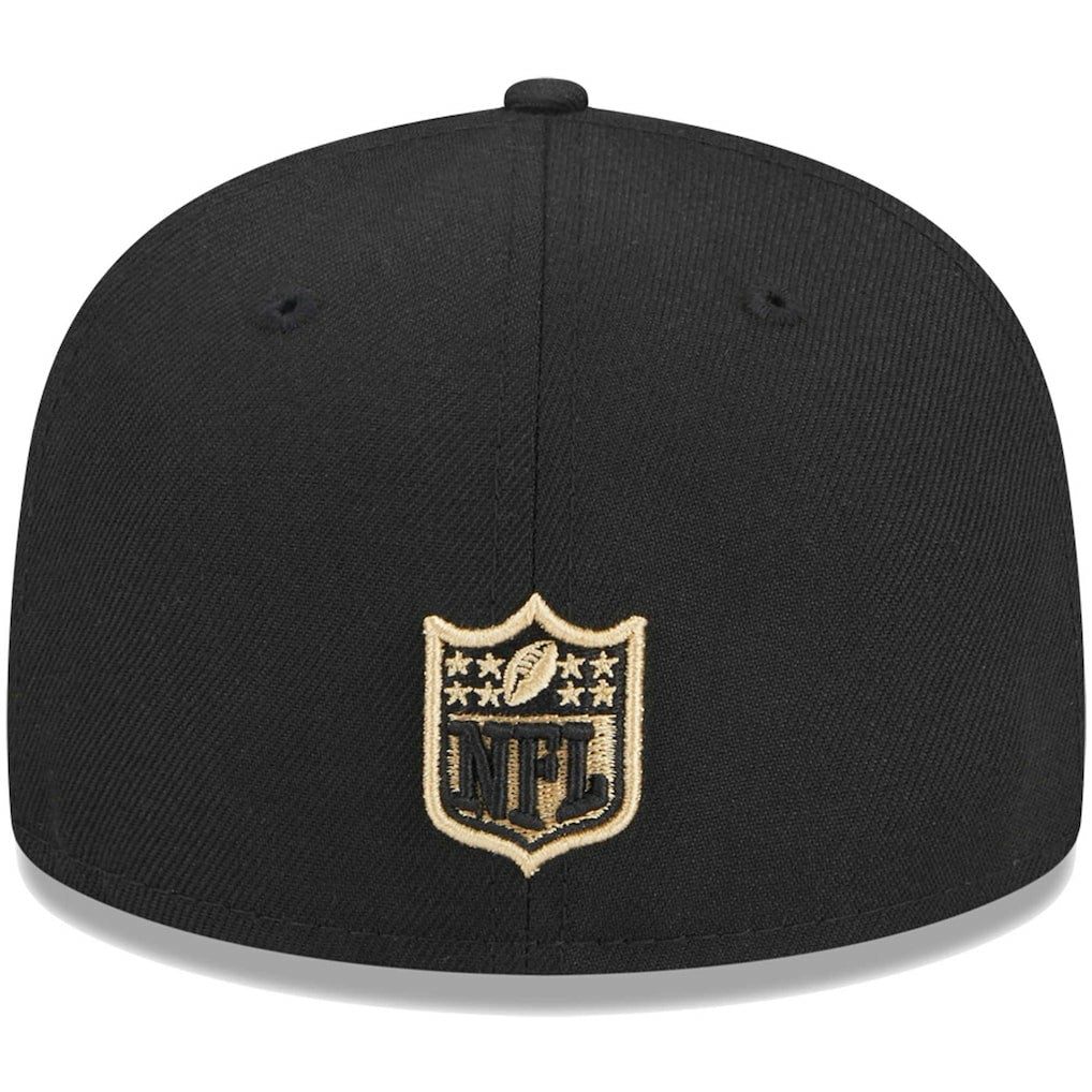 New Orleans Saints New Era Youth Main 59FIFTY Fitted Hat Black | NFL