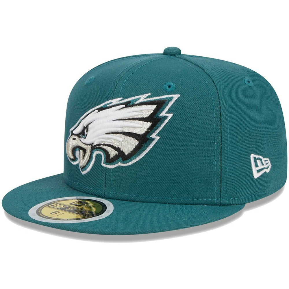 Philadelphia Eagles New Era Youth Main 59FIFTY Fitted Hat Midnight Green | NFL