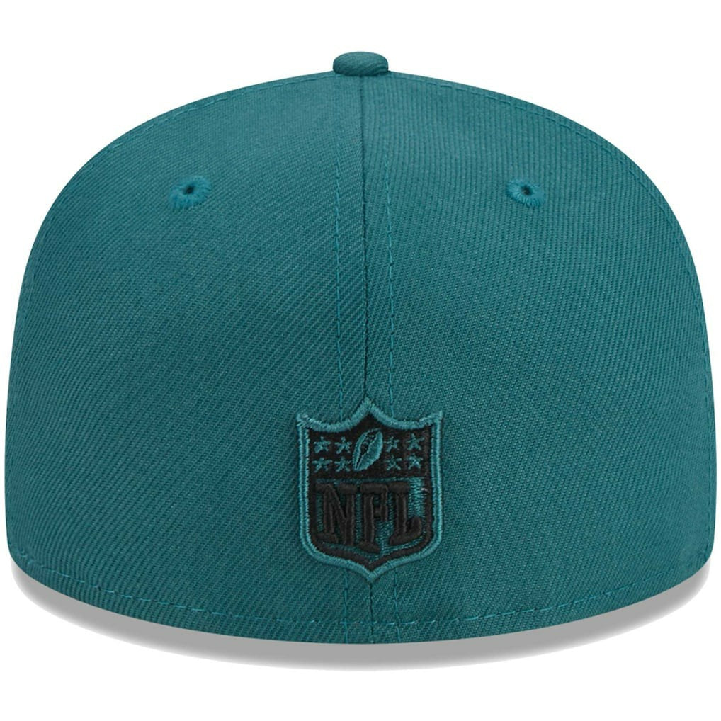 Philadelphia Eagles New Era Youth Main 59FIFTY Fitted Hat Midnight Green | NFL