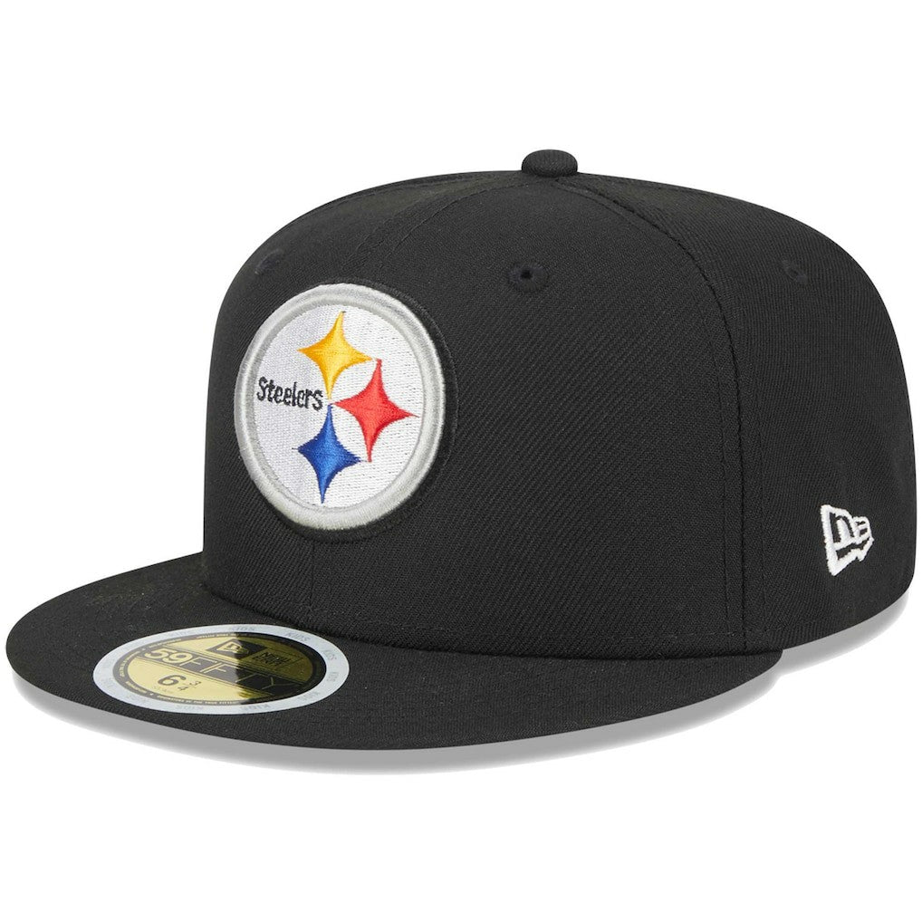 Pittsburgh Steelers New Era Youth Main 59FIFTY Fitted Hat Black | NFL