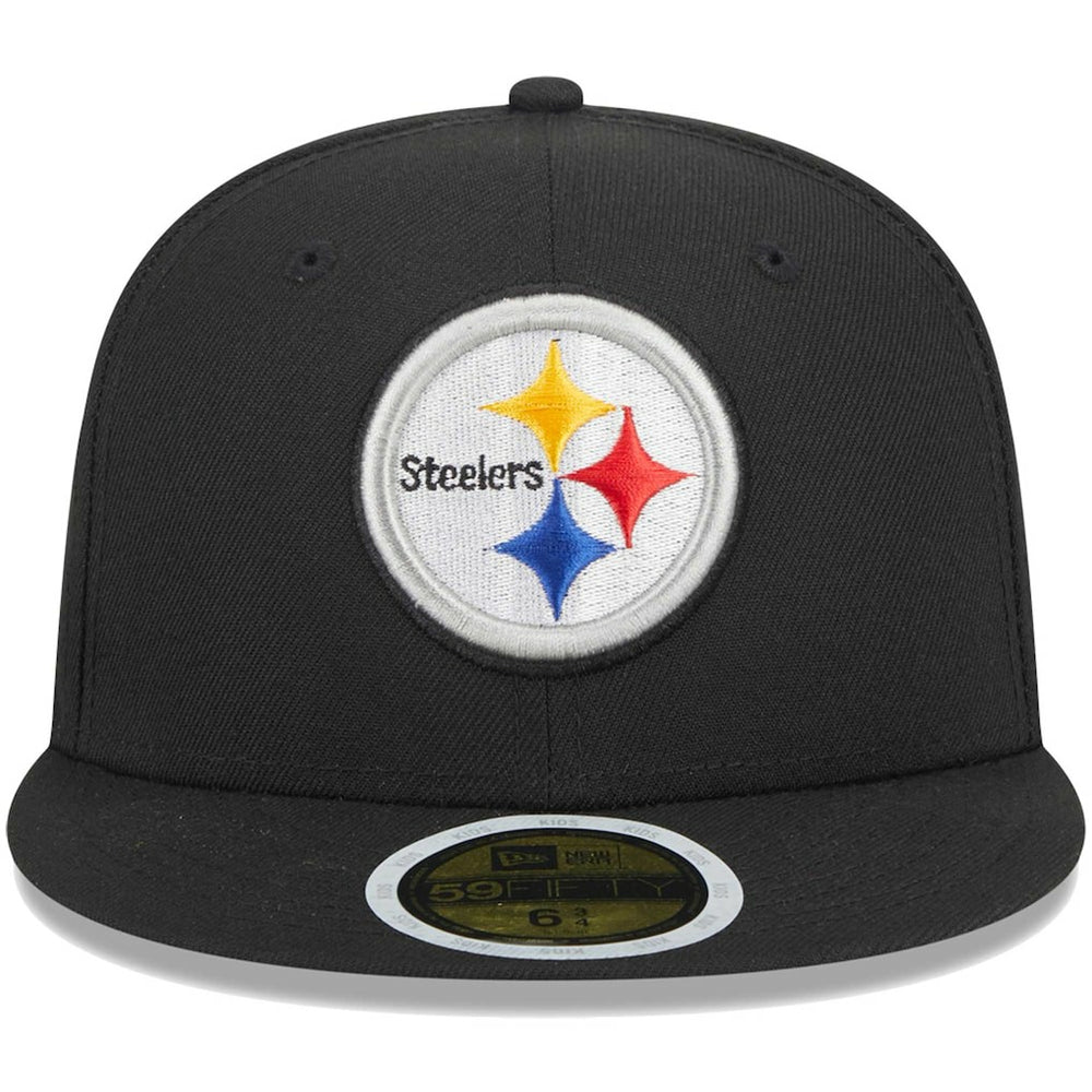 Pittsburgh Steelers New Era Youth Main 59FIFTY Fitted Hat Black | NFL