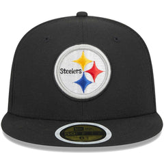 Pittsburgh Steelers New Era Youth Main 59FIFTY Fitted Hat Black | NFL